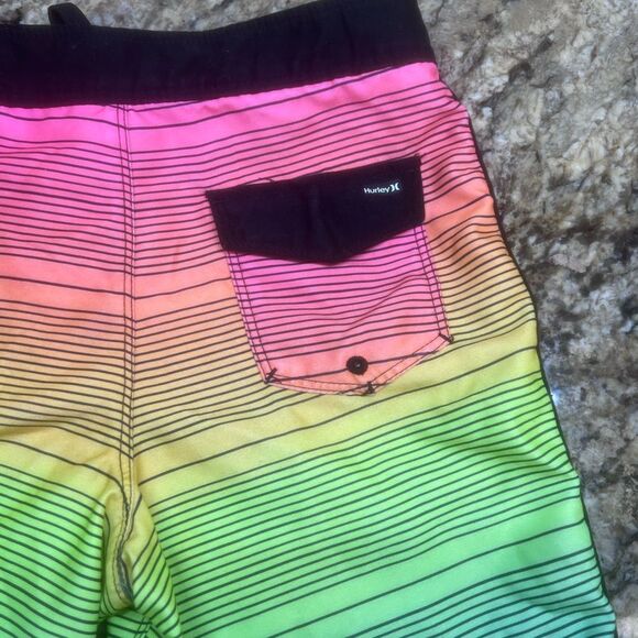 Hurley Shoreline Rainbow Striped Board Shorts - Picture 7 of 9